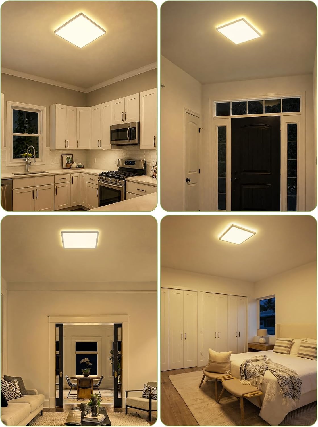 ZMH  LED-Deckenlampe mit Radar-Bewegungsmelder & Dämmerungssensor 18 W