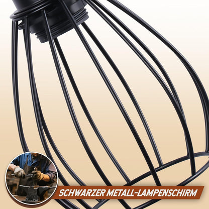 ZMH Wandleuchte mit Schalter Wandlampe Vintage: Holz Wandbeleuchtung Schwarz E27 industrial Wandstrahler aus Metall Retro Bettlampe für Wohnzimmer Schlafzimmer Flur Restaurant - Ohne Leuchtmittel
