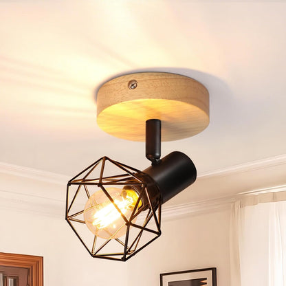 ZMH LED Deckenstrahler 1-4 Flammig Deckenlampe Schwarz Deckenleuchte