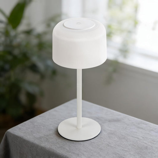 ZMH Tischlampe Kabellos LED Tischleuchte, Akku Nachttischlampe USB-C