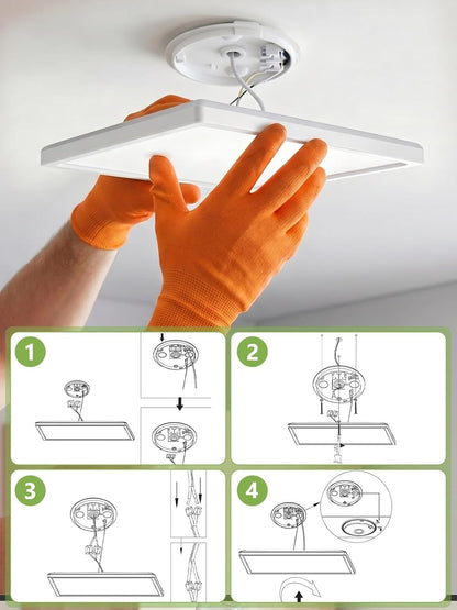 ZMH  LED-Deckenlampe mit Radar-Bewegungsmelder & Dämmerungssensor 18 W