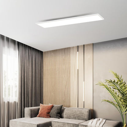 ZMH LED Panel Deckenleuchte Flach 100-120cm,Weiß Rechteckig Deckenlampe