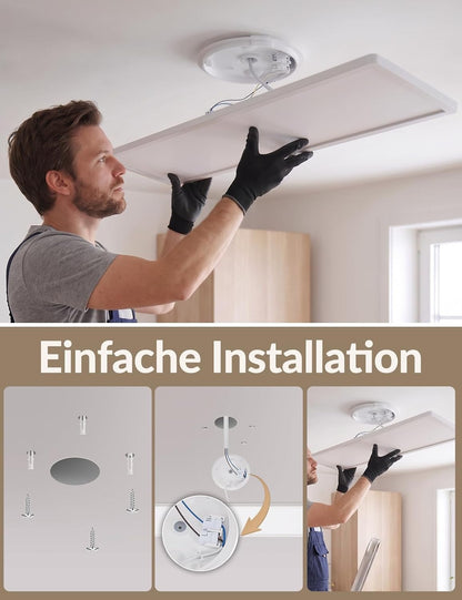 ZMH LED Deckenleuchte mit Bewegungsmelder innen 100x25cm LED Panel