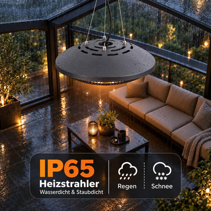 ZMH Infrarotheizung Heizstrahler Deckenmontage Outdoor 2000 Watt Mit