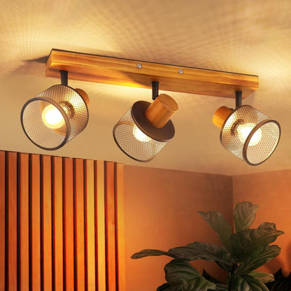 ZMH Deckenstrahler 4-1 Flammig Deckenlampe Vintage Spots Deckenleuchte Küche