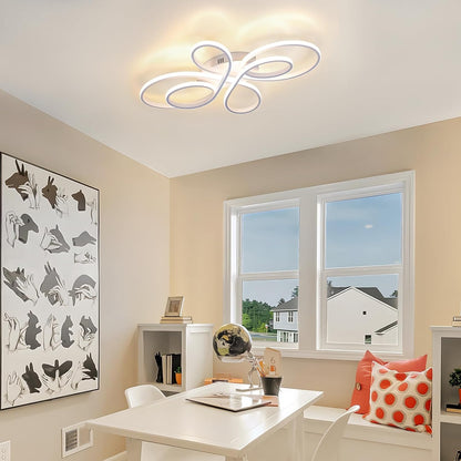 ZMH LED Deckenlampe 30W Weiß 3000K Warmweiß Wohnzimmerlampe Küchenlampe