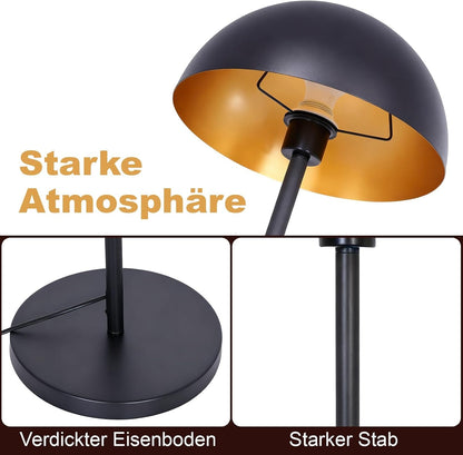 ZMH Stehlampe Bodenlampe für Wohnzimmer, Metall Stehleuchte modern 170 cm