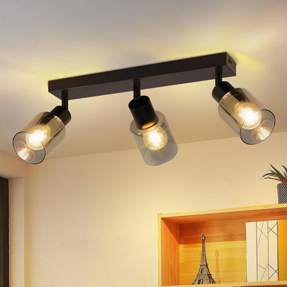 ZMH Deckenstrahler 1-4 Flammig Deckenlampe E14: Vintage Deckenleuchte
