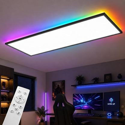 ZNM LED Panel 120x30 Cm Weiß, LED Deckenleuchte 36 W, Deckenlampe Wohnzimmer
