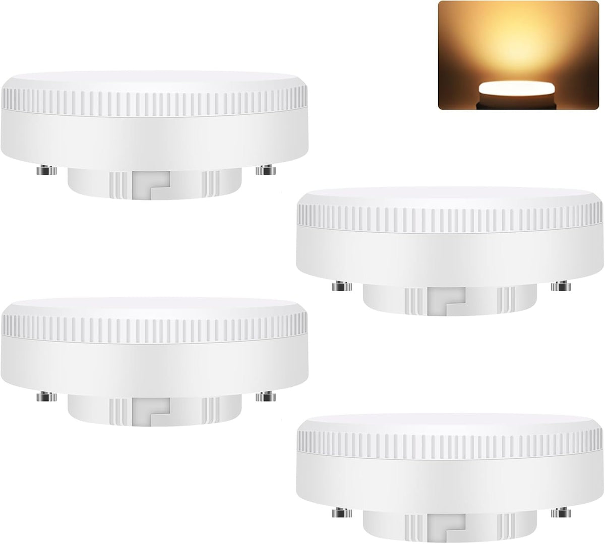ZMH 6 Stück GX53 LED Leuchtmittel Warmweiß 3000K 74x25mm Ultra Flach 5W
