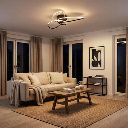 ZMH LED Deckenlampe Wohnzimmer Deckenleuchte 30W Modern Schlafzimmerlampe