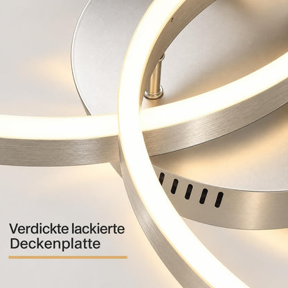 ZMH Deckenlampe LED Deckenleuchte Wohnzimmer 74W Wohnzimmerlampe dimmbar