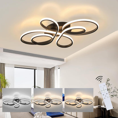 ZMH LED Deckenlampe 30W Weiß 3000K Warmweiß Wohnzimmerlampe Küchenlampe