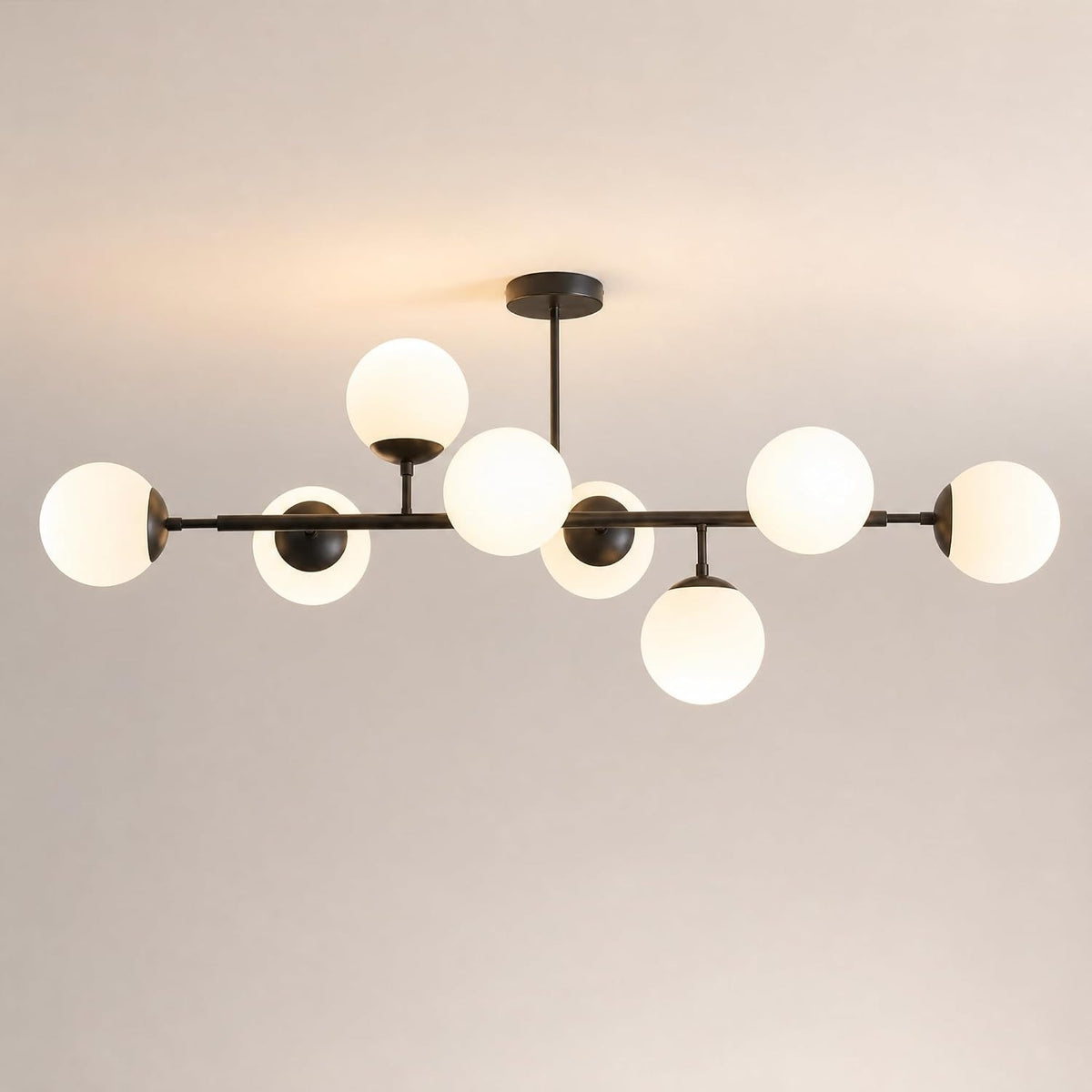 ZMH Deckenlampe 8 Flammig Wohnzimmer Deckenleuchte Schlafzimmer Modern G9