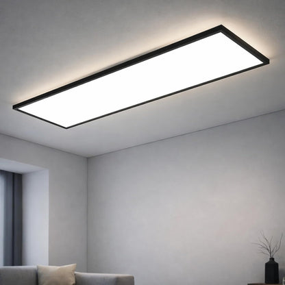 ZMH LED Deckenleuchte 100x25cm-120x30cm Deckenlampe Panel Stufenlos Dimmbar Weiß