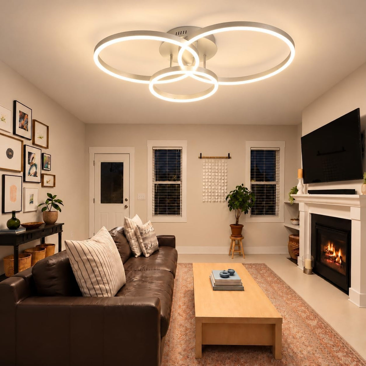 ZMH Deckenlampe LED Deckenleuchte Wohnzimmer 74W Wohnzimmerlampe dimmbar