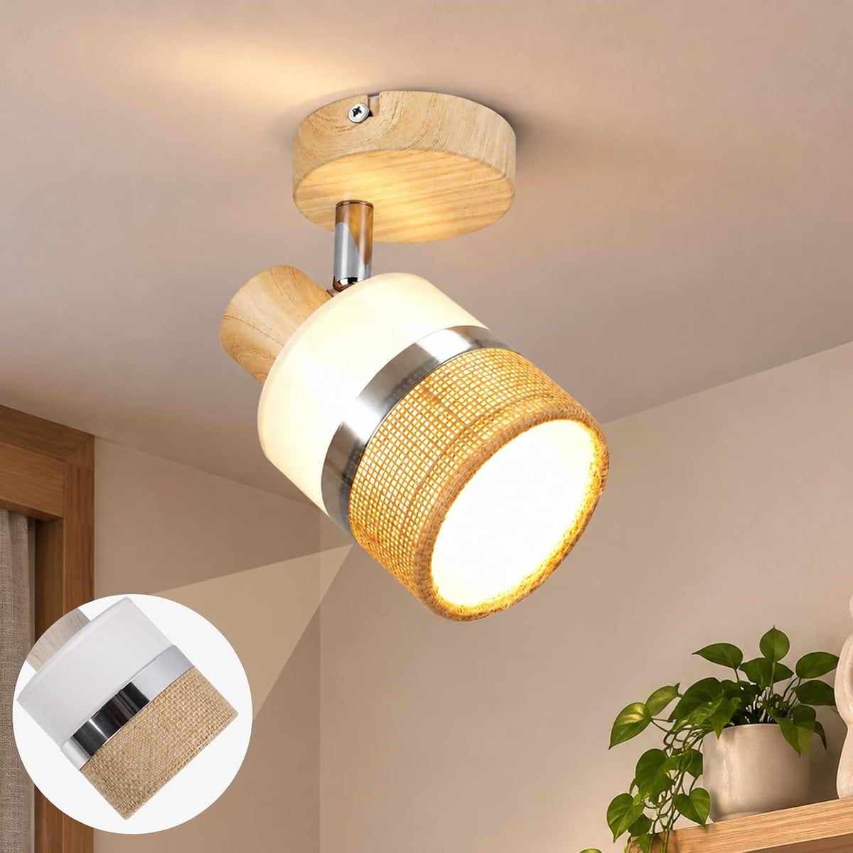 ZMH Deckenstrahler 4-1 Flammig LED Küchenlampe Deckenleuchte E14