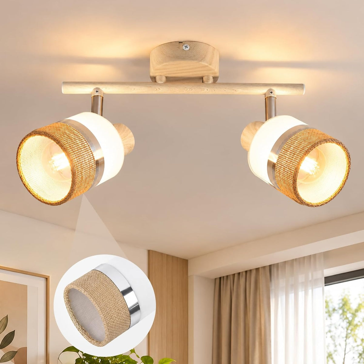 ZMH Deckenstrahler 4-1 Flammig LED Küchenlampe Deckenleuchte E14