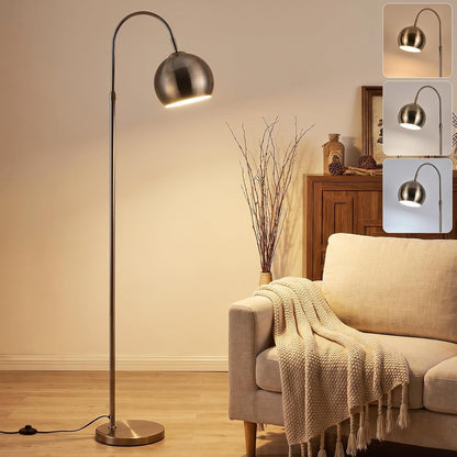 ZMH Stehlampe Wohnzimmer Bogenlampe E27 Fussschalter
