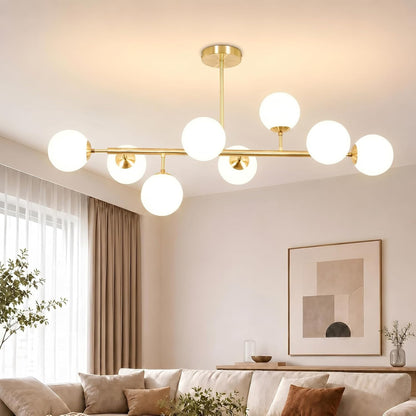 ZMH Deckenlampe 8 Flammig Wohnzimmer Deckenleuchte Schlafzimmer Modern G9