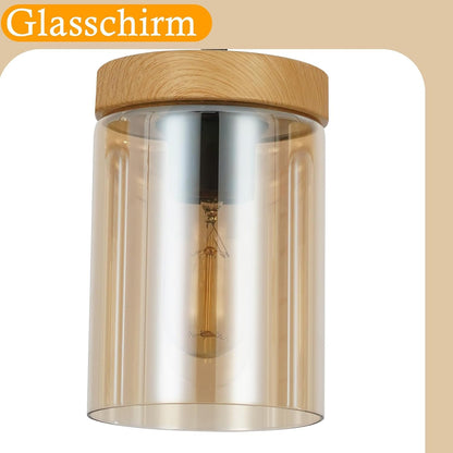 ZMH Pendelleuchte Esstisch Esszimmerlampe Vintage- Hängelampe E27 | Wohnzimmer Glas Esstischlampe Retro 3 Flammig Hängeleuchte Schlafzimmer Pendellampe Höhenverstellbar Küche ohne Leuchtmittel