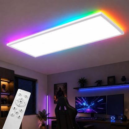 ZNM LED Panel 120x30 Cm Weiß, LED Deckenleuchte 36 W, Deckenlampe Wohnzimmer