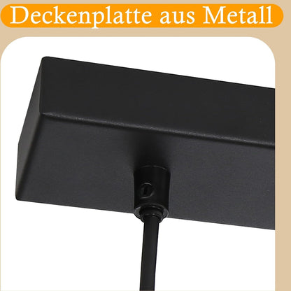 ZMH Pendelleuchte Esstisch Esszimmerlampe Vintage- Hängelampe E27 | Wohnzimmer Glas Esstischlampe Retro 3 Flammig Hängeleuchte Schlafzimmer Pendellampe Höhenverstellbar Küche ohne Leuchtmittel