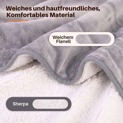 ZMH Heizdecke mit Abschaltautomatik Wärmedecke 200x180 cm 6 Heizstufen