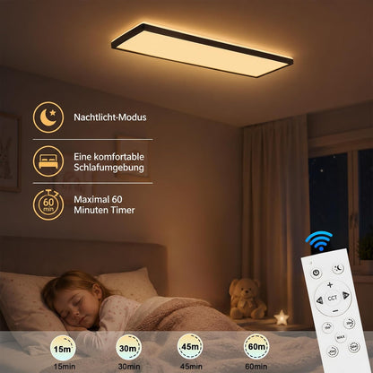ZMH LED Deckenlampe Flach Weiß Deckenleuchte Rechteckige Küchenlampe