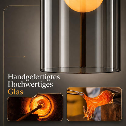 ZMH Hängelampe Schlafzimmer Hängeleuchte GlasVintage Pendelleuchte 1
