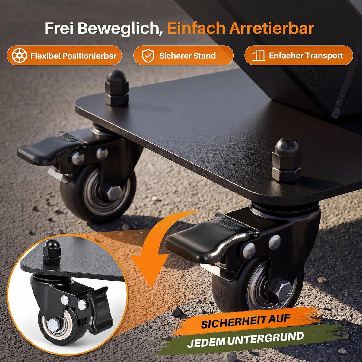 ZMH Pellets Feuerrohr Outdoor Pelletofen Terrasse Mit Lenkrollen