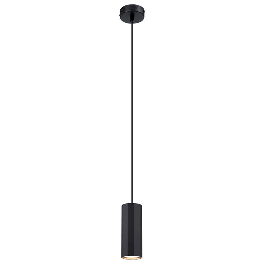 ZMH Pendelleuchte Schwarz 1 Flammig Hängelampe - Pendellampe GU10 Wohnzimmer Modern Industrial Esszimmerlampe Hängend Metall Hängeleuchte für Esszimmer Innen Küche Schlafzimmer