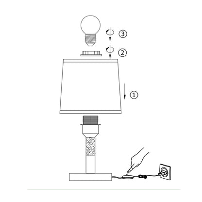 ZMH Nachttischlampe 2er Set Tischlampe Wohnzimmer - Tischleuchte Holz E27 Fassung Bedside Lamp Schlafzimmer Weiß Landhausstil Nachttischleuchte Nachttisch Modern Für Esszimmer Landhaus Restaurant