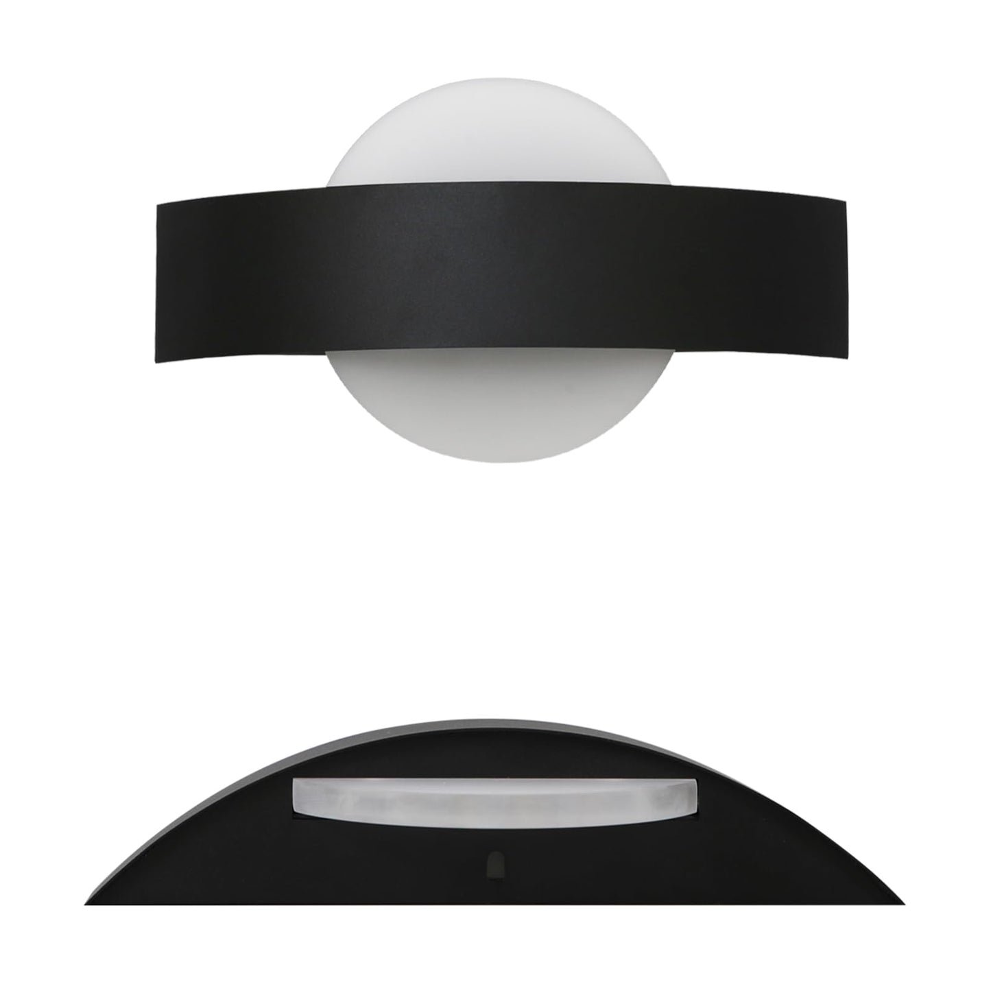 ZMH Wandlampe LED Wandleuchte Innen Flur - 3000K Warmweiß Schwarz Flurlampe Modern Design Treppenhauslampe aus Acryl Bettlampe 6W Wandbeleuchtung für Treppenhaus Wohnzimmer Schlafzimmer Eingang