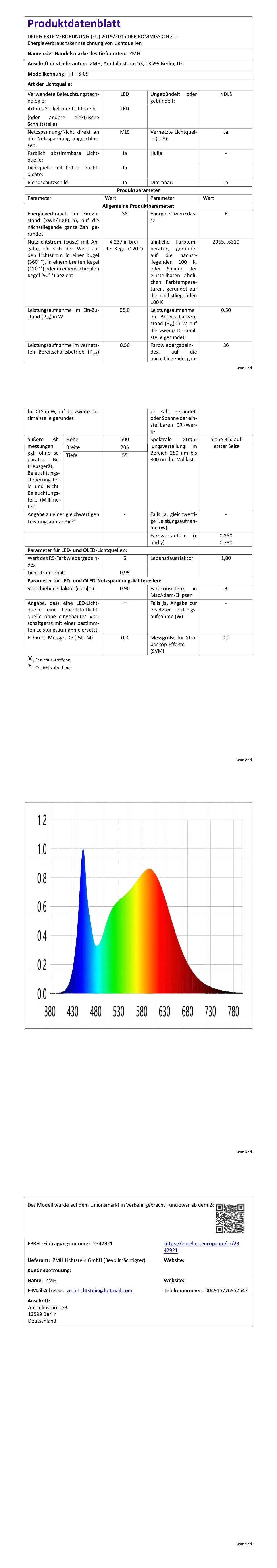 ZMH Deckenventilator mit Beleuchtung und Fernbedienung - Dimmbar LED Deckenleuchte mit Ventilator Lampe Decke Leise Modern Deckenlampe Blau 5 Flügeln Licht für Schlafzimmer Wohnzimmer Esszimmer