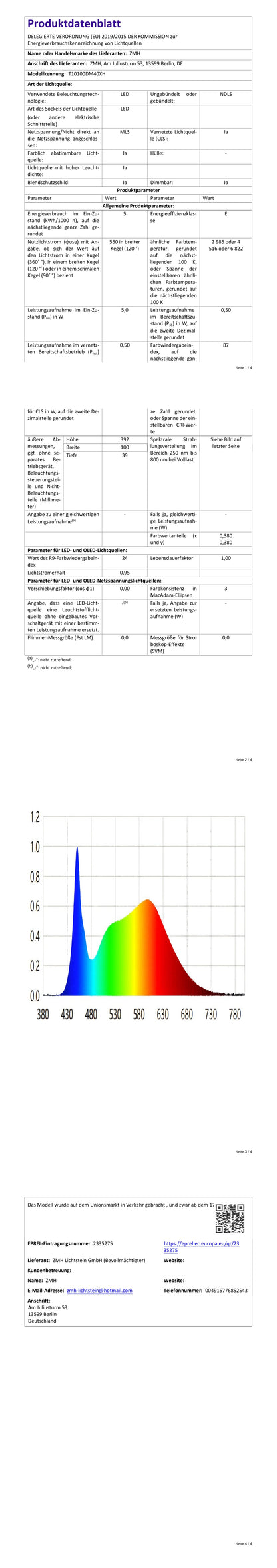 ZMH Schreibtischlampe LED Klemmbar - Schreibtischleuchte Schwarz 3 Farben und 5 Helligkeitsstufen USB 5W Tageslichtlampe Augenschutz Schwanenhals Tischlampe für Büro Arbeitszimmer Schneider