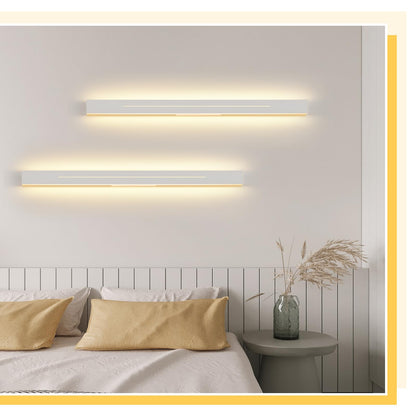 ZMH Wandleuchte Innen Wandlampe LED - Modern Schlafzimmer 100CM Flurlampe Warmweiß 31W Weiß Treppenhauslampe Wandbeleuchtung für Flur Treppenhaus Kinderzimmer Wohnzimmer