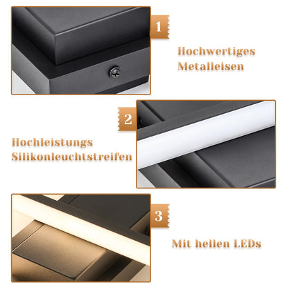 ZMH LED Deckenleuchte Modern Warmweiß Deckenlampe Geometrisch Wandlampe Schwarz Multifunktional Deckenbeleuchtung 35W für Wohnzimmer Schlafzimmer Flur